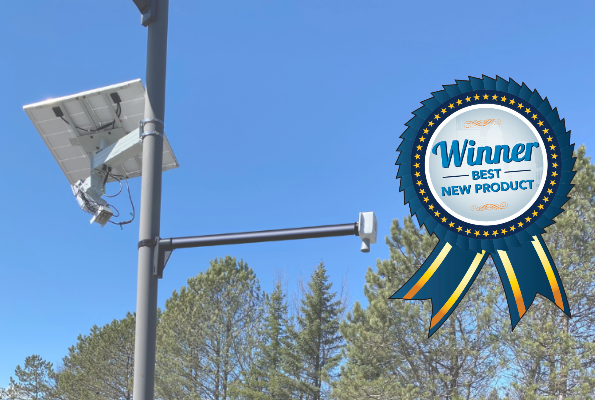Frost Solutions' Snow Depth Sensor was the 2024 winner of Best New Product at the APWA North American Snow Conference!
